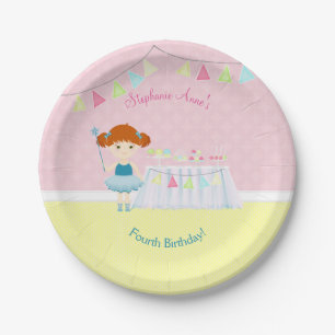 Assiettes En Carton Célébration du gâteau de Ballerina