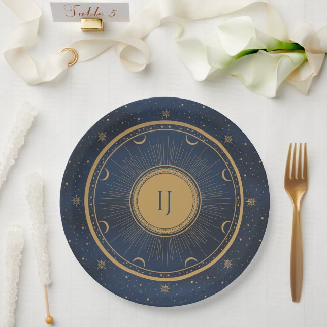 Assiettes En Carton celestial  (Mariage)