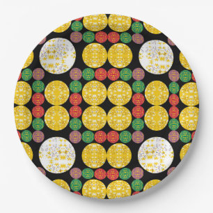 Assiettes En Carton Cercles d'étoiles