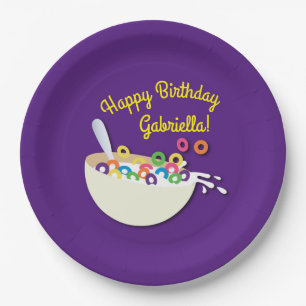 Assiettes En Carton Cereal Bowl Enfants Slepover Anniversaire fête mig