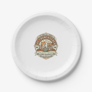 Assiettes En Carton Céréal Cat Crunch Boîte de céréales pour petit-déj