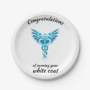 Assiettes En Carton Cérémonie de la robe blanche Crystal Médicale