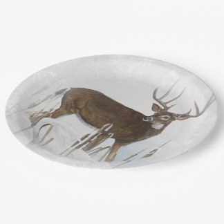 Assiettes En Carton Cerf de Virginie