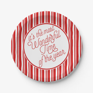 Assiettes En Carton C'est la période la plus merveilleuse de l'année