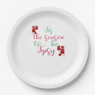 Assiettes En Carton C'Est La Saison De Noël Tipsy