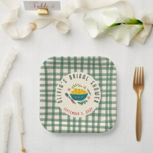 Assiettes En Carton C'est l'Amour Cuisine Italienne DOUCHE DE MARIÉE S