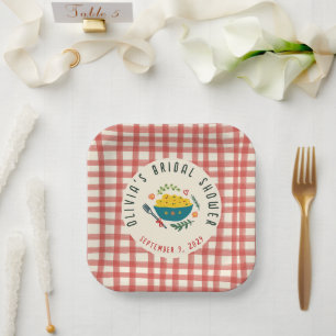 Assiettes En Carton C'est l'Amour Cuisine Italienne DOUCHE DE MARIÉE S