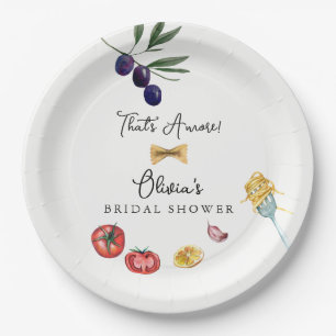 Assiettes En Carton C'est l'amour décoration de mariage italien