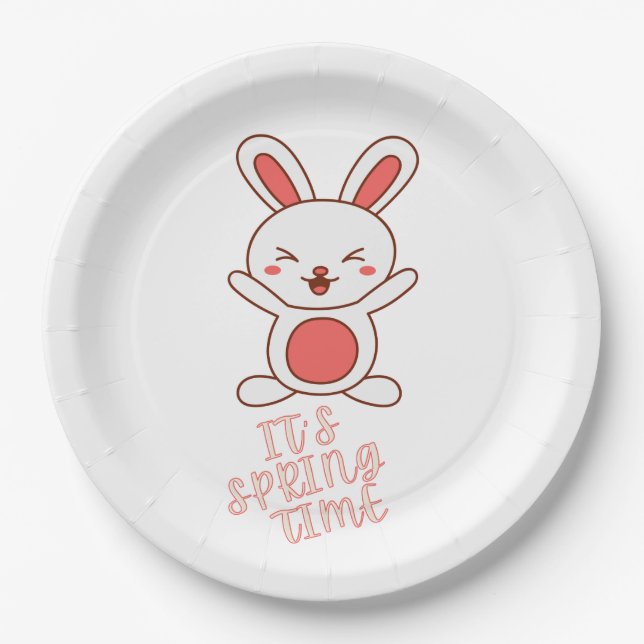 Assiettes En Carton C'est le printemps (Devant)