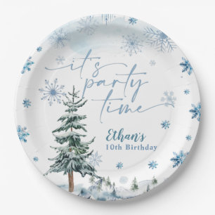 Assiettes En Carton C'est l'heure de la fête l'hiver