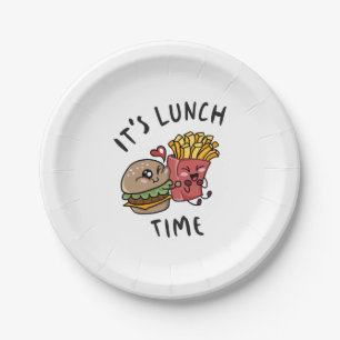 Assiettes En Carton C'est l'heure du déjeuner