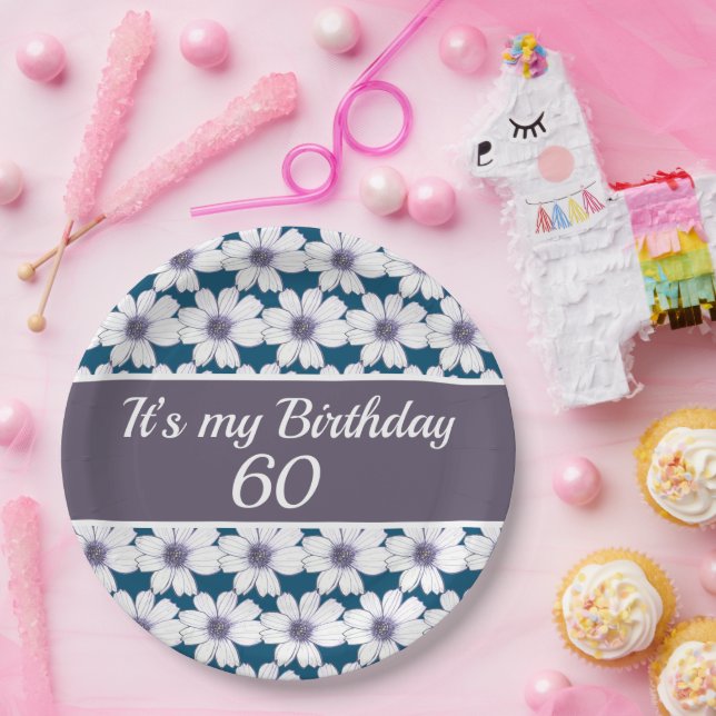 Assiettes En Carton C'est ma coutume d'anniversaire (Fête)