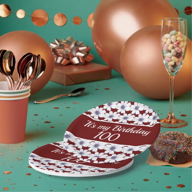 Assiettes En Carton C'est mon anniversaire fête d'anniversaire (Multi)