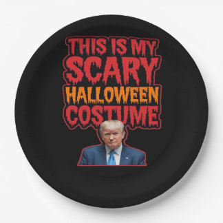 Assiettes En Carton C'Est Mon Costume D'Halloween Scandaleux Classique