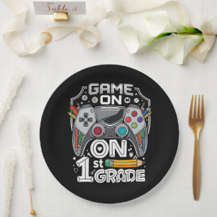 Assiettes En Carton C'est parti 1re année Rentree scolaire