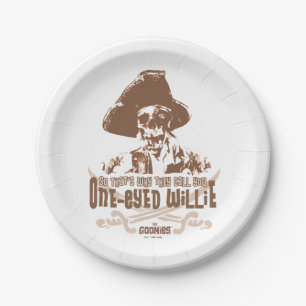 Assiettes En Carton "C'est pour ça qu'ils t'appellent One-Eyed Willie"