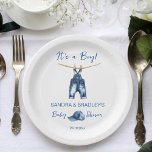 Assiettes En Carton C'est un garçon bleu jean baby shower modèle<br><div class="desc">C'est un garçon jeans bleu baby shower plaque modèle papier vaisselle de baby shower personnalisée,  jeans bébé denim mignon accroché sur une ligne jeans bleu casquette simple minimaliste moderne baby shower personnalisé assiettes</div>