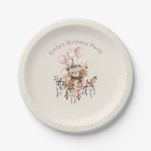 Assiettes En Carton C'est un spécial de béary Anniversaire Joyeux Plat