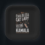 Assiettes En Carton Cette dame aux chats sans enfants vote Kamala<br><div class="desc">Cette dame aux chats sans enfants vote Kamala</div>