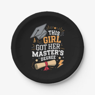 Assiettes En Carton Cette fille a obtenu son diplôme de master