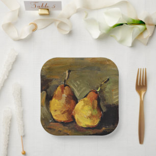 Assiettes En Carton Cezanne - Deux poires