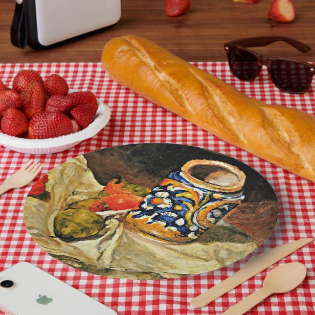 Assiettes En Carton Cezanne - La vie morte avec l'artisanat italien (Pique-nique)