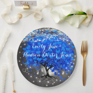 Assiettes En Carton Chalet Mason Jar Blue Heart Leaf Firefly