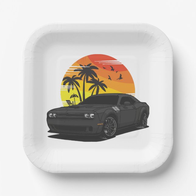 Assiettes En Carton Challenger (Recto)