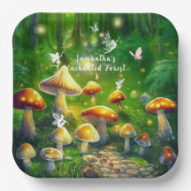 Champignons de la Forêt Enchantée Fées Coccinelles