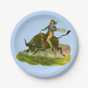 Assiettes En Carton Championnat victorien de cowboy