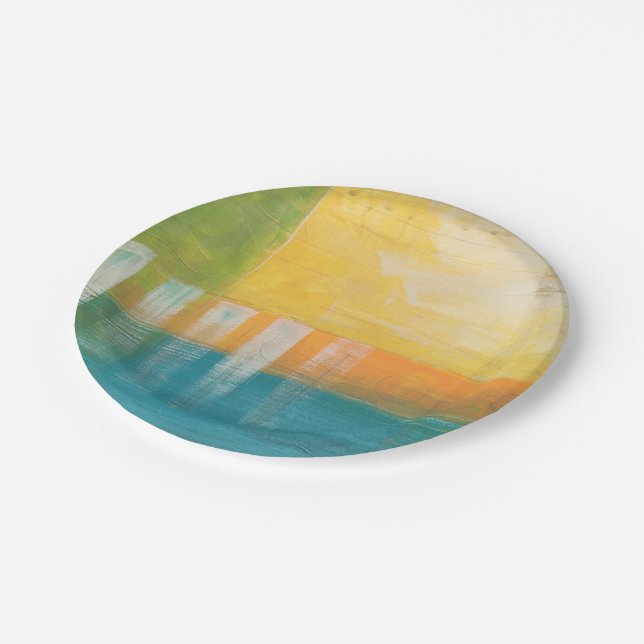 Assiettes En Carton Champs Citrus I (Angle)