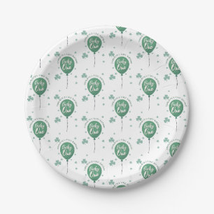 Assiettes En Carton Chanceux premier anniversaire Saint-Patrick Trèfle