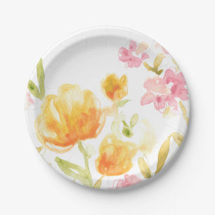Assiettes En Carton Chanson florale I