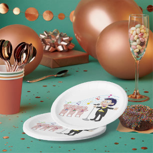 Assiettes En Carton Chant De Garçon Et De Chien