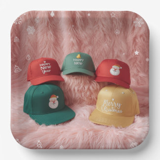 Assiettes En Carton Chapeaux heureux
