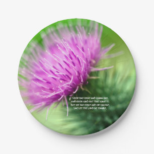 Assiettes En Carton Chardon et plaque à papier de grâce de Selkirk