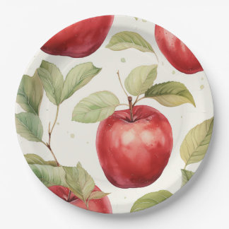 Assiettes En Carton Charming cueillir la pomme plaque