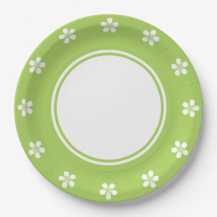 Assiettes En Carton Charming Sakura dans le placard papier Peridot
