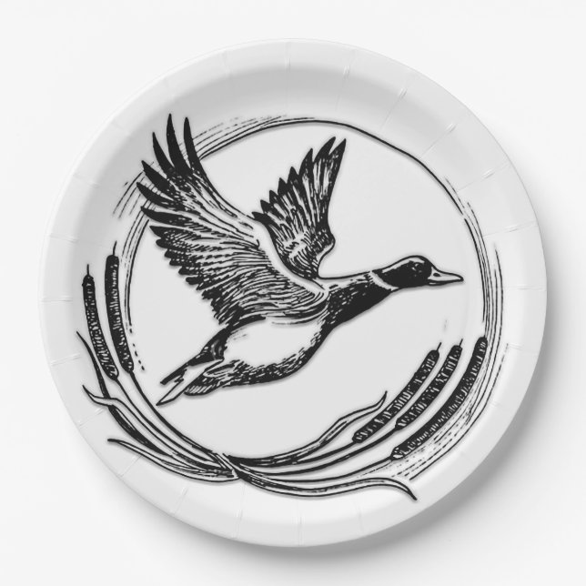 Assiettes En Carton Chasse (Devant)