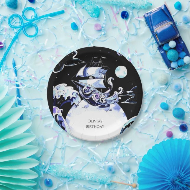 Assiettes En Carton Chasse au trésor Boho Pirate Anniversaire (Fête)