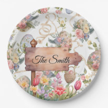 Chasse aux œufs de Pâques avec Nom de Famille