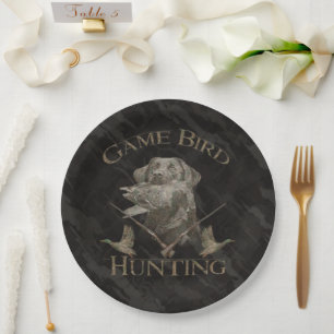 Assiettes En Carton Chasse aux oiseaux de jeu