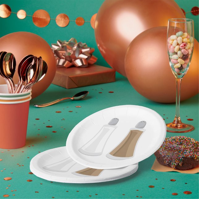 Assiettes En Carton Chasseurs De Sel Et De Poivre (Créateur téléchargé)