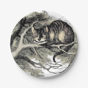 Assiettes En Carton Chat de Cheshire Alice au Pays des Merveilles Clas