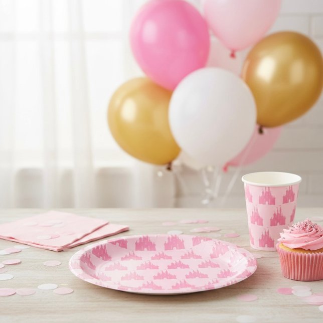 Assiettes en carton Château (Créateur téléchargé)