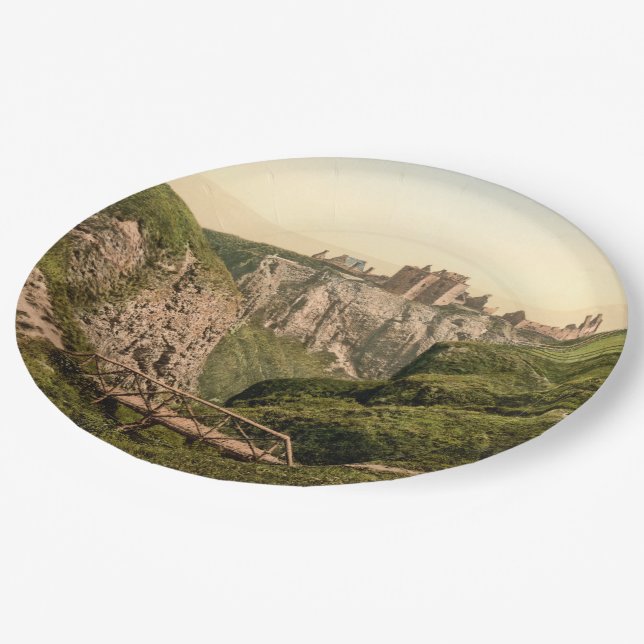 Assiettes En Carton Château de Dunottar, Stonehaven, Ecosse (Angle)