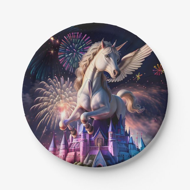 Assiettes En Carton Château de Pegasus One (Devant)
