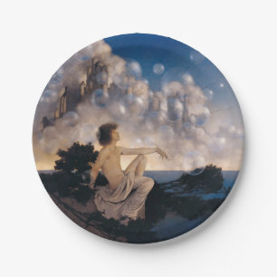 Assiettes En Carton Châteaux en Espagne de Maxfield Parrish 1904 Fanta