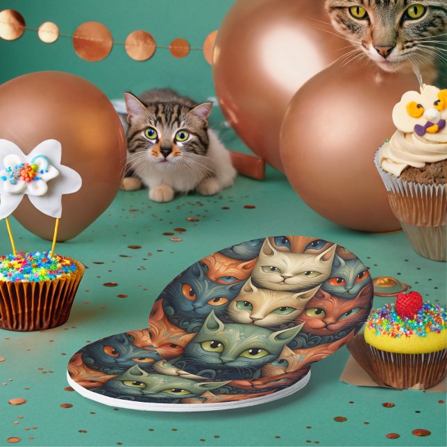 Assiettes En Carton Chats (Créateur téléchargé)