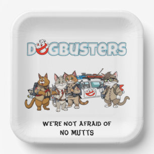 Assiettes En Carton Chats Dogbusters